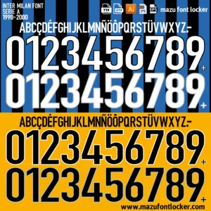 Inter Milan 1998-2000 Font Vector – Incredible Nostalgic Nerazzurri Legend