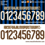 Inter Milan 2008-2009 Font Vector – Dominant Nerazzurri Triumph