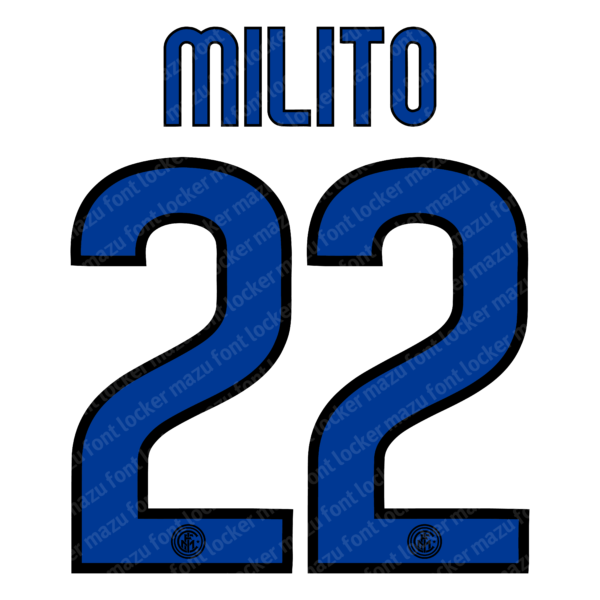 Inter Milan 2009-2011 Font Vector – Legendary Nerazzurri Masterpiece