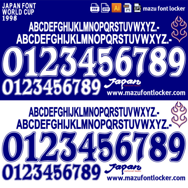 Japan World Cup 1998 Font – Legendary Samurai Spirit Masterpiece