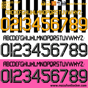 Juventus 2010-2012 Font – Legendary Bianconeri Masterpiece