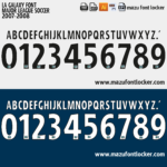 LA Galaxy 2007-2008 Font Vector – Epic Beckham Masterpiece