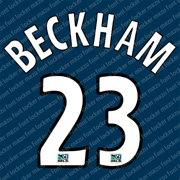LA Galaxy 2007-2008 Font Vector – Epic Beckham Masterpiece