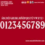 Liverpool 2026-2027 Font Vector – Epic Red Anfield Masterpiece