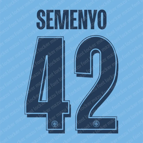 Manchester City 2026-2027 Font Vector – Epic Sky Blue Citizens Masterpiece