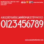 Manchester United 2026-2027 Font – Epic Red Devils Masterpiece