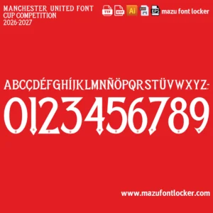 Manchester United 2026-2027 Font – Epic Red Devils Masterpiece