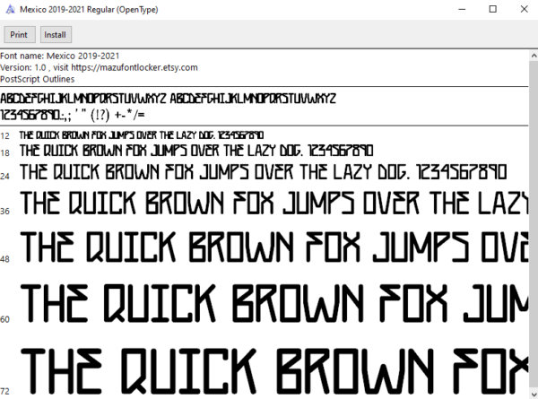 Mexico 2019 Font Vector – Legendary El Tri Masterpiece
