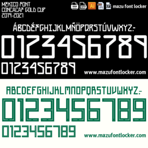Mexico 2019 Font Vector – Legendary El Tri Masterpiece