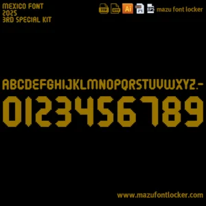 Mexico 2025 Third Font – Explosive Tricolor Masterpiece