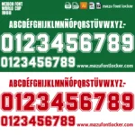 Mexico World Cup 1998 Font Vector – Epic Green & Red Mexican Masterpiece