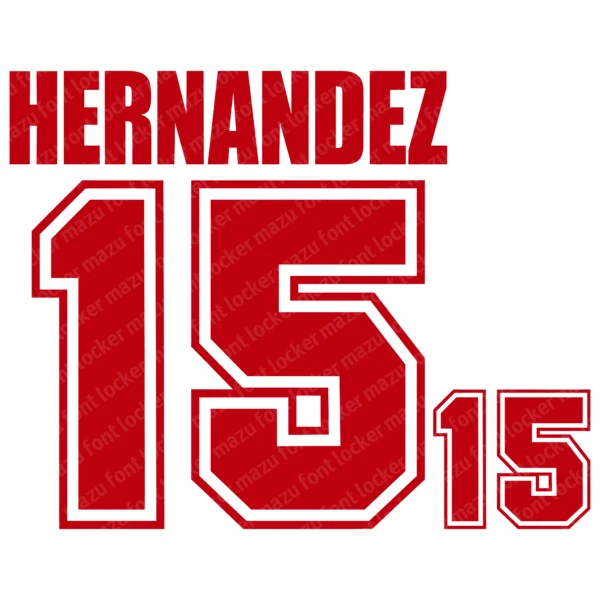 Mexico World Cup 1998 Font Vector – Epic Green & Red Mexican Masterpiece