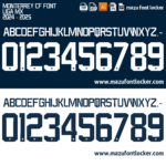 Monterrey 2024-2025 Font Vector – Inspired by the Legendary Rayados