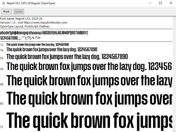 Napoli 2025-26 Font Vector (AI, EPS, SVG, TTF) – #1 Authentic Style