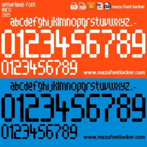 Netherlands Womens Euro 2025 Font Vector – Epic Oranje Lionesses Masterpiece