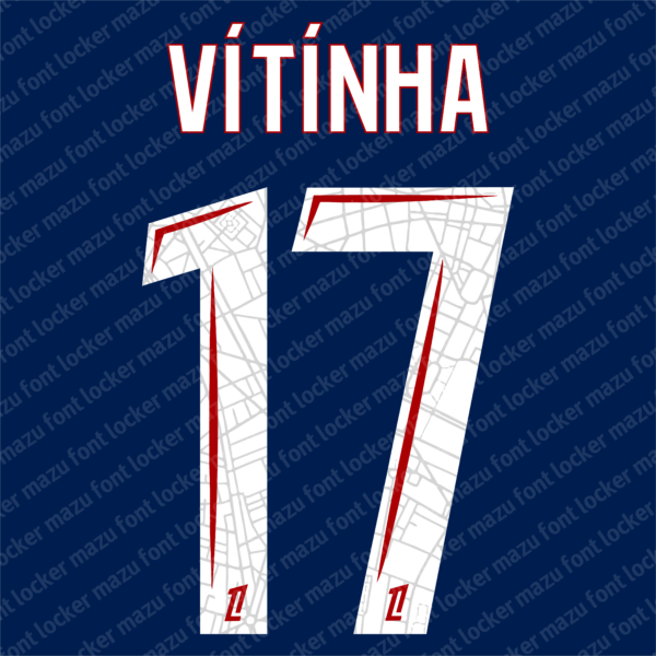 PSG 2024-2025 Font Vector – Epic Parisian Masterpiece