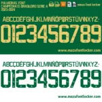 Palmeiras 2023-2024 Font Vector – Fierce Verdão Masterpiece