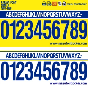 Parma 1998-1999 Font Vector – Magnificent Crociati Legend
