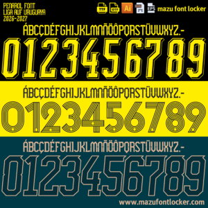 Penarol 2026-2027 Font Vector – Epic Aurinegro Masterpiece