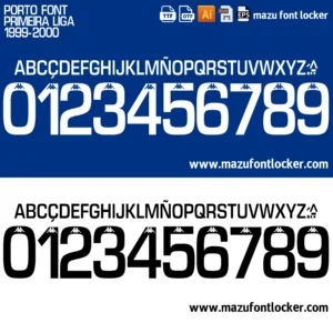 Porto 1999-2000 Font Vector – Legendary Dragões Masterpiece