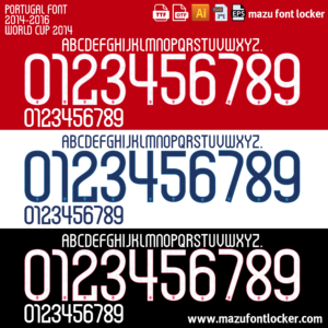 Portugal World Cup 2014 Font Vector – Epic Ronaldo Legacy Masterpiece