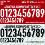 Portugal Euro 2024 Font Vector – Spectacular Iconic CR7 Edition