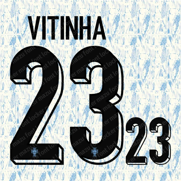 Portugal Euro 2024 Font Vector – Spectacular Iconic CR7 Edition