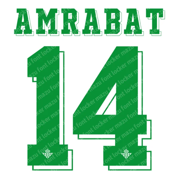 Real Betis 2026-2027 Font Vector – Unstoppable Passionate Verdiblanco Warrior