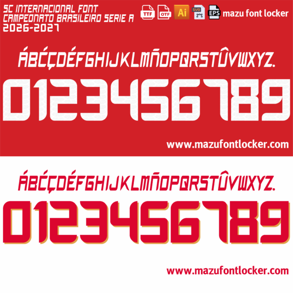 SC Internacional 2026-2027 Font Vector – Unstoppable Colorado Powerhouse