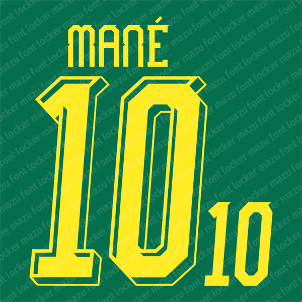 Senegal World Cup 2026 Font Vector – Bold African Power & Victory Vibes