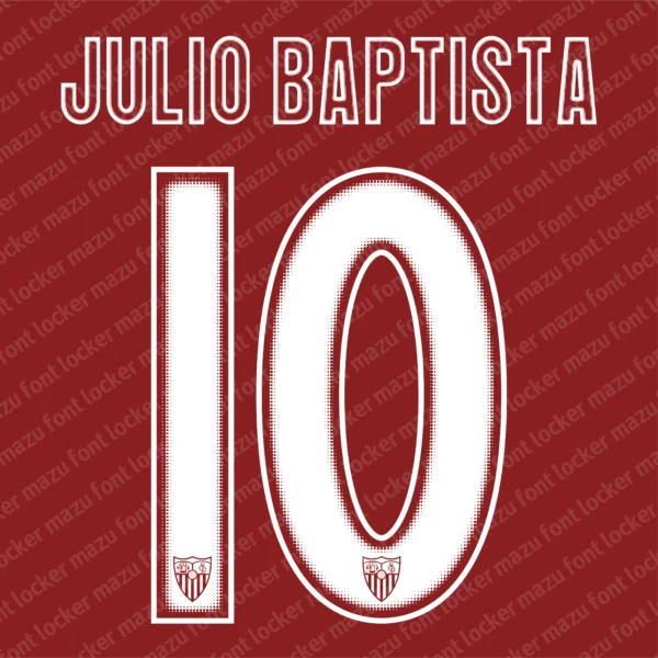 Sevilla 2004-2006 Font Vector – Legendary Rojiblancos Masterpiece