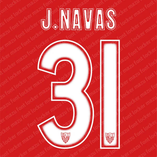 Sevilla 2004-2006 Font Vector – Legendary Rojiblancos Masterpiece