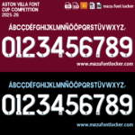 Aston Villa 2025-26 Font Vector (AI, EPS, SVG, TTF) – #1 Authentic Style
