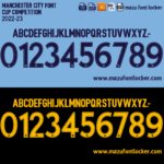 Manchester City 2022-23 Font Vector (AI, EPS, SVG, TTF) – #1 Authentic Style