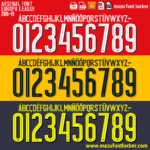 Arsenal 2016-2019 Font Vector (AI, EPS, SVG, TTF) – #1 Authentic Style