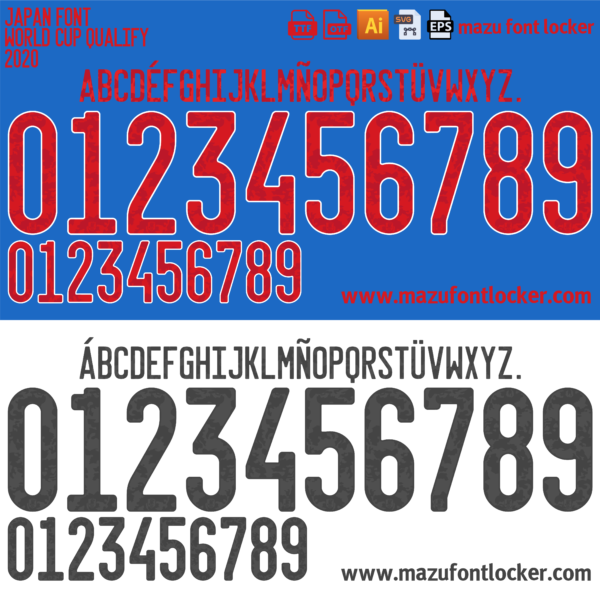 Japan 2020 Font Vector (AI, EPS, SVG, TTF) – #1 Authentic Style