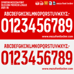 Spartak Moscow 2025-26 Font Vector (AI, EPS, SVG, TTF) – #1 Authentic Style