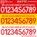 Liverpool 2006-2008 Font Vector (AI, EPS, SVG, TTF) – #1 Authentic Style