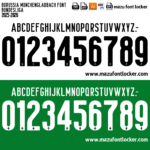Borussia Monchengladbach 2025-2026 Font Vector (AI, EPS, SVG, TTF) – #1 Authentic Style