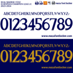 Real Madrid 2023-2024 Font Vector (AI, EPS, SVG, TTF) – #1 Authentic Style