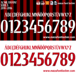 AC Milan 2014-2016 Font Vector (AI, EPS, SVG, TTF) – #1 Authentic Style