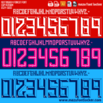 Nottingham Forest 2024-2025 Font Vector (AI, EPS, SVG, TTF) – Vibrant Tricky Trees Kit