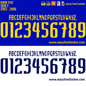 Parma 2003-2006 Font Vector (AI, EPS, SVG, TTF) – Classic Golden Era