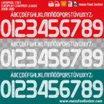 Liverpool 2008-2010 Font Vector (AI, EPS, SVG, TTF) – #1 Authentic Style