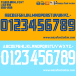 Tigres UANL 2025-2026 Font Vector – Bold Official Jersey Style for True Liga MX Fans