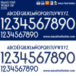 France World Cup 2018 Font Vector (AI, EPS, SVG, TTF) – #1 Authentic Style