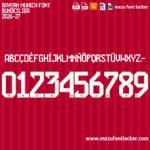 Bayern Munich 2026-27 Font Vector (AI, EPS, SVG, TTF) – #1 Authentic Style
