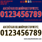 Paris Saint Germain 2018-19 Font Vector (AI, EPS, SVG, TTF) – #1 Authentic Style