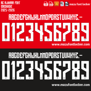 AZ Alkmaar 2025-2026 Font Vector – Vibrant Dutch Powerhouse Excellence