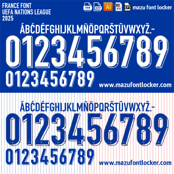 France 2025 Font Vector (AI, EPS, SVG, TTF) – #1 Authentic Style
